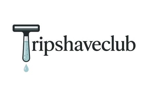 Tripshaveclub logo met minimale achtergrond